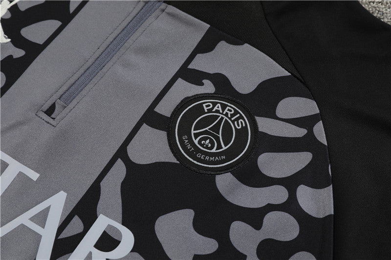 Jordan Paris Gray Black Camouflage Style Tracksuit
