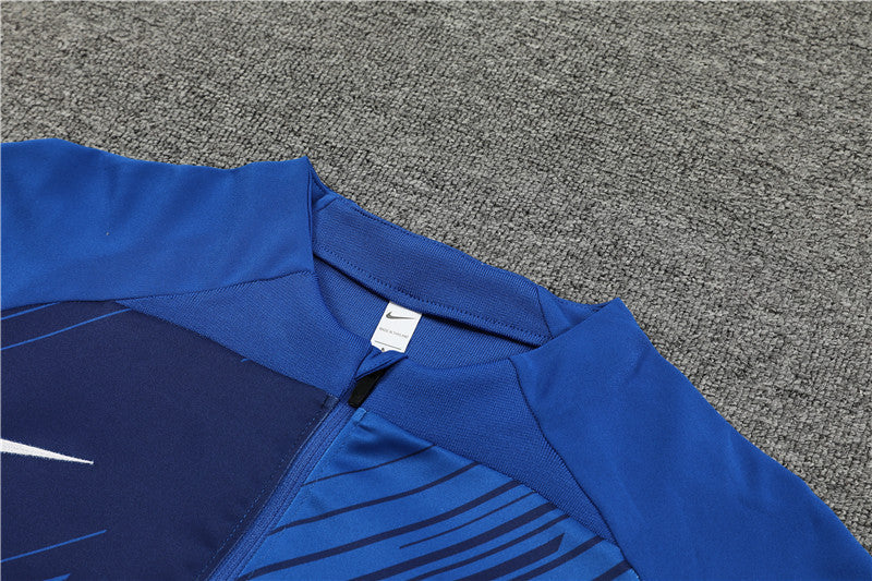 Barcelona Blue Color Camouflage Style Tracksuit