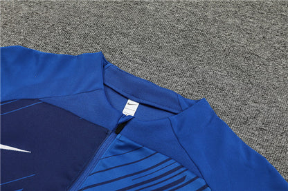 Barcelona Blue Color Camouflage Style Tracksuit