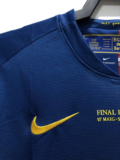08/09 Barcelona Home Long-Sleeve Retro Jersey