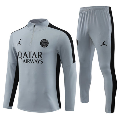Jordan Paris Light Gray Color Style Tracksuit