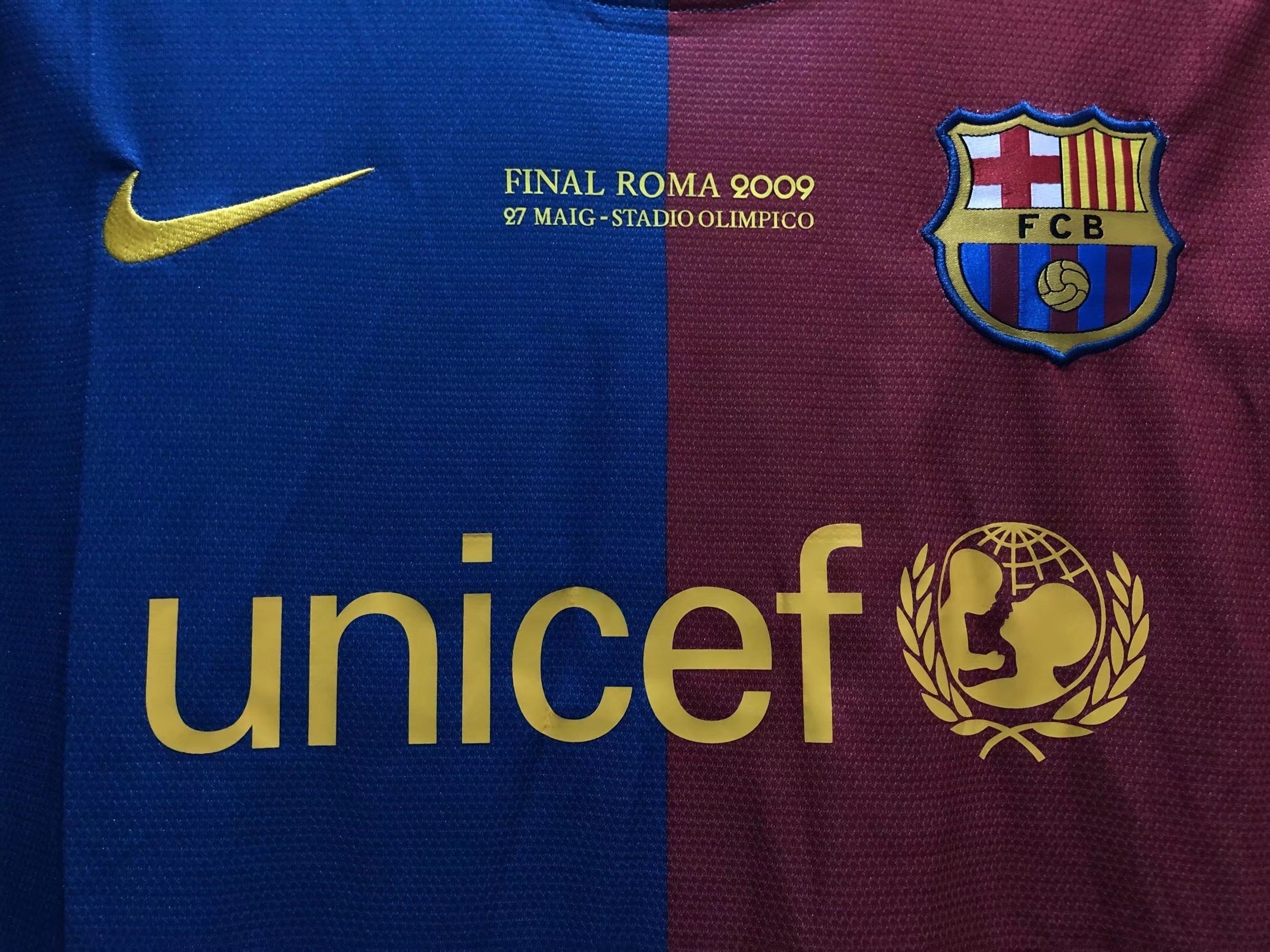 08/09 Barcelona Home Champions League Edition Retro Jersey