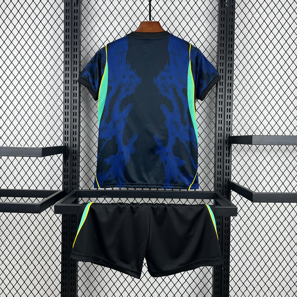 2026 World Cup Brazil Away Kids Kit