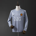 07 Manchester United Goalkeeper Grey Long Sleeve Retro Jersey