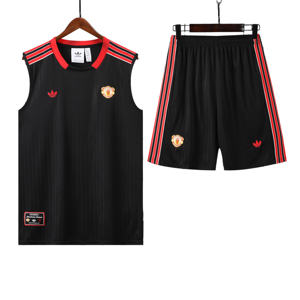 25/26 Manchester United Black Vest Kit