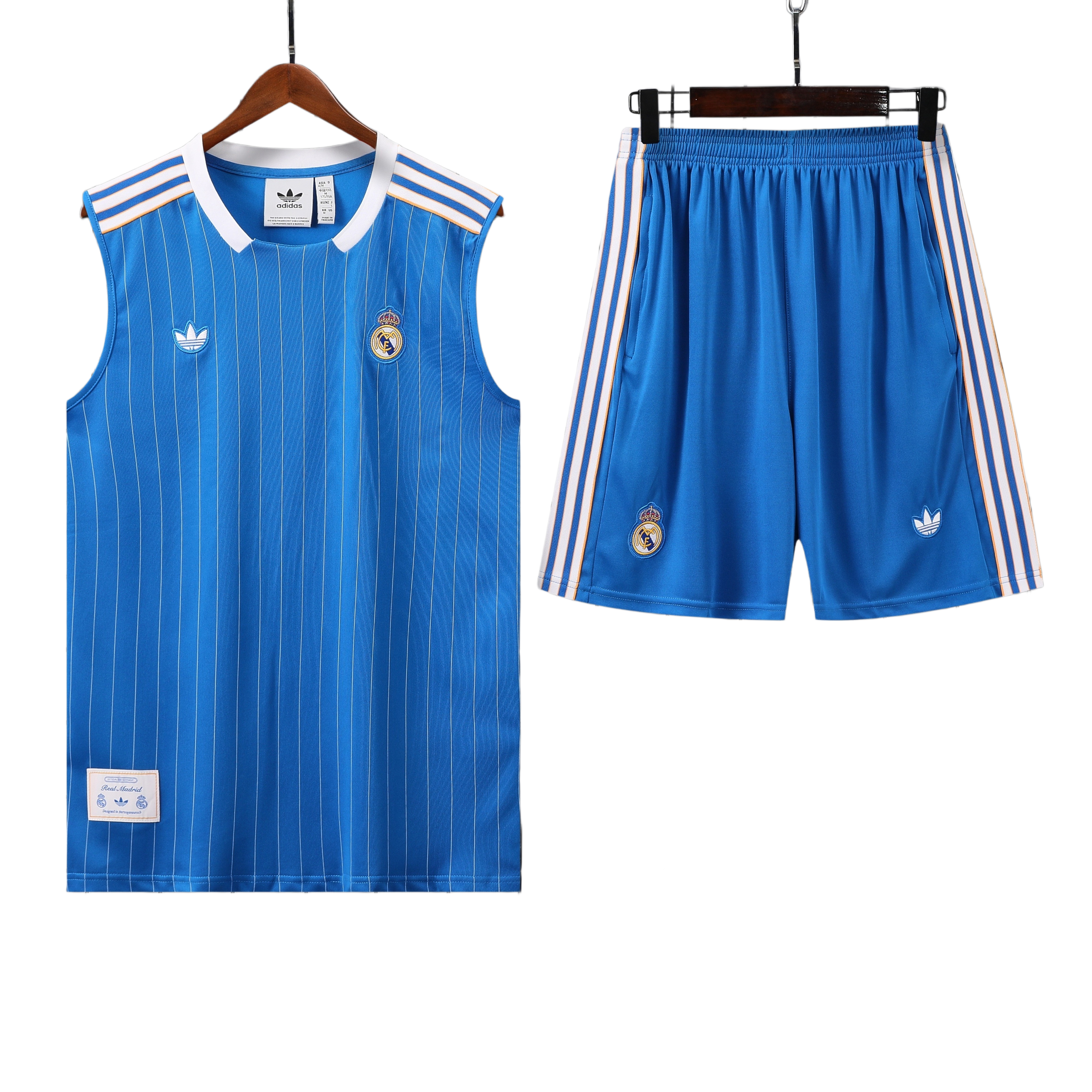 25/26 Real Madrid Blue Striped Vest Kit