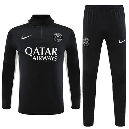 Paris Black Color Matching Tracksuit