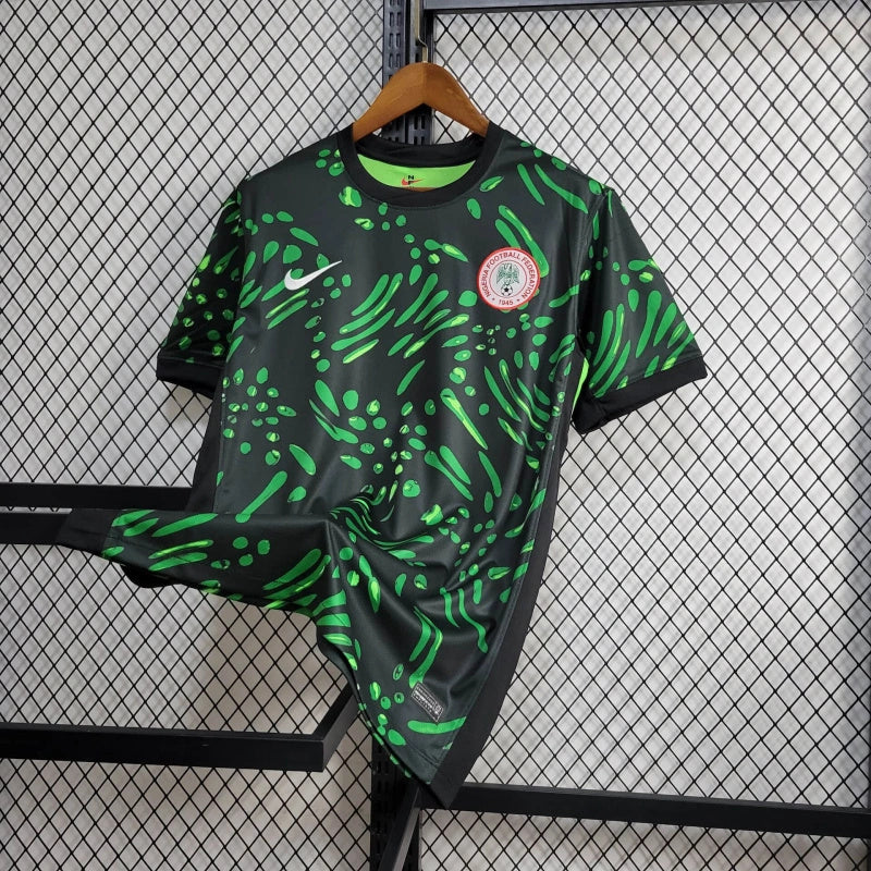 24-25 Nigeria Green Black Jersey
