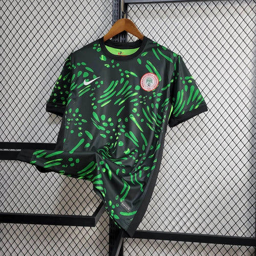 24-25 Nigeria Green Black Jersey