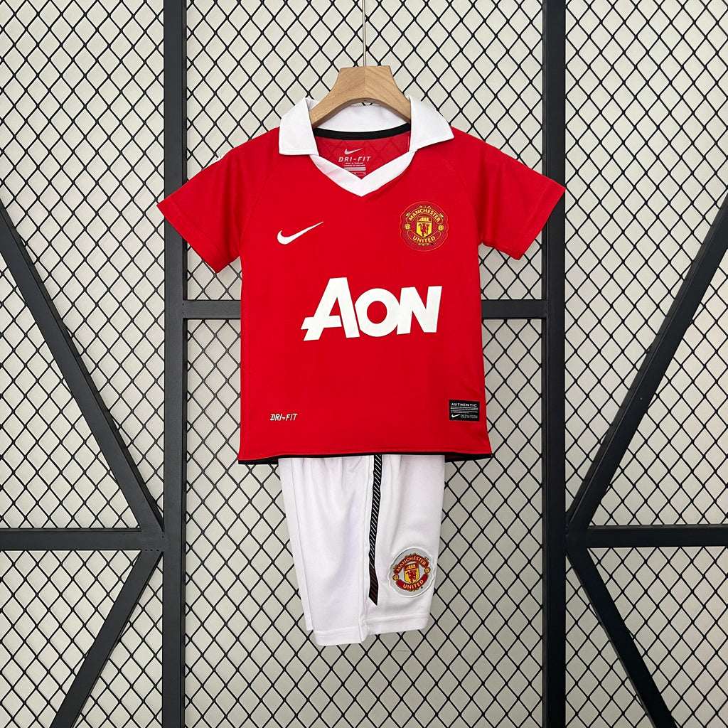 10/11 Manchester United Home Retro Kids Kit