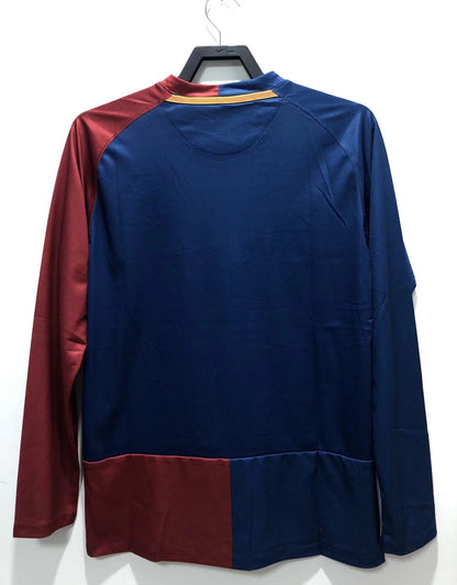 08/09 Barcelona Home Long-Sleeve Retro Jersey