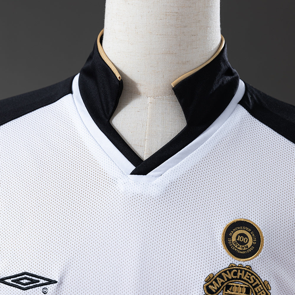 01/02 Manchester United 100th Anniversary Long Sleeve Retro Jersey