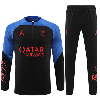 Jordan Paris Black With Colorful Tracksuit