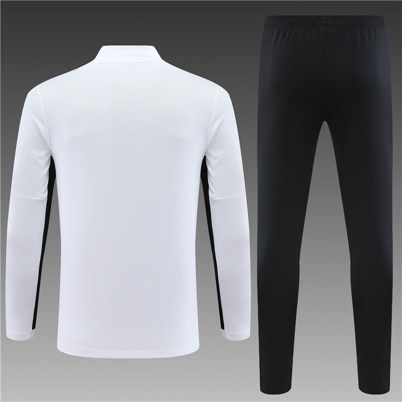 Paris White Color Matching Tracksuit