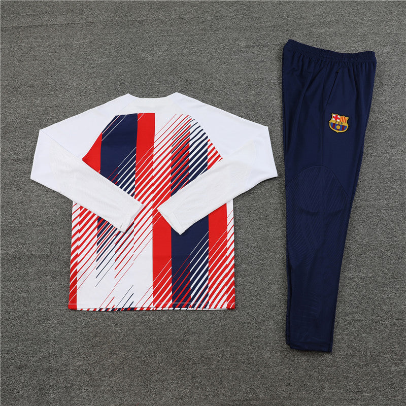 Barcelona White Camouflage Style Tracksuit