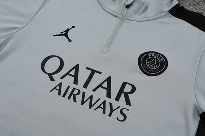 Jordan Paris Light Gray Color Style Tracksuit