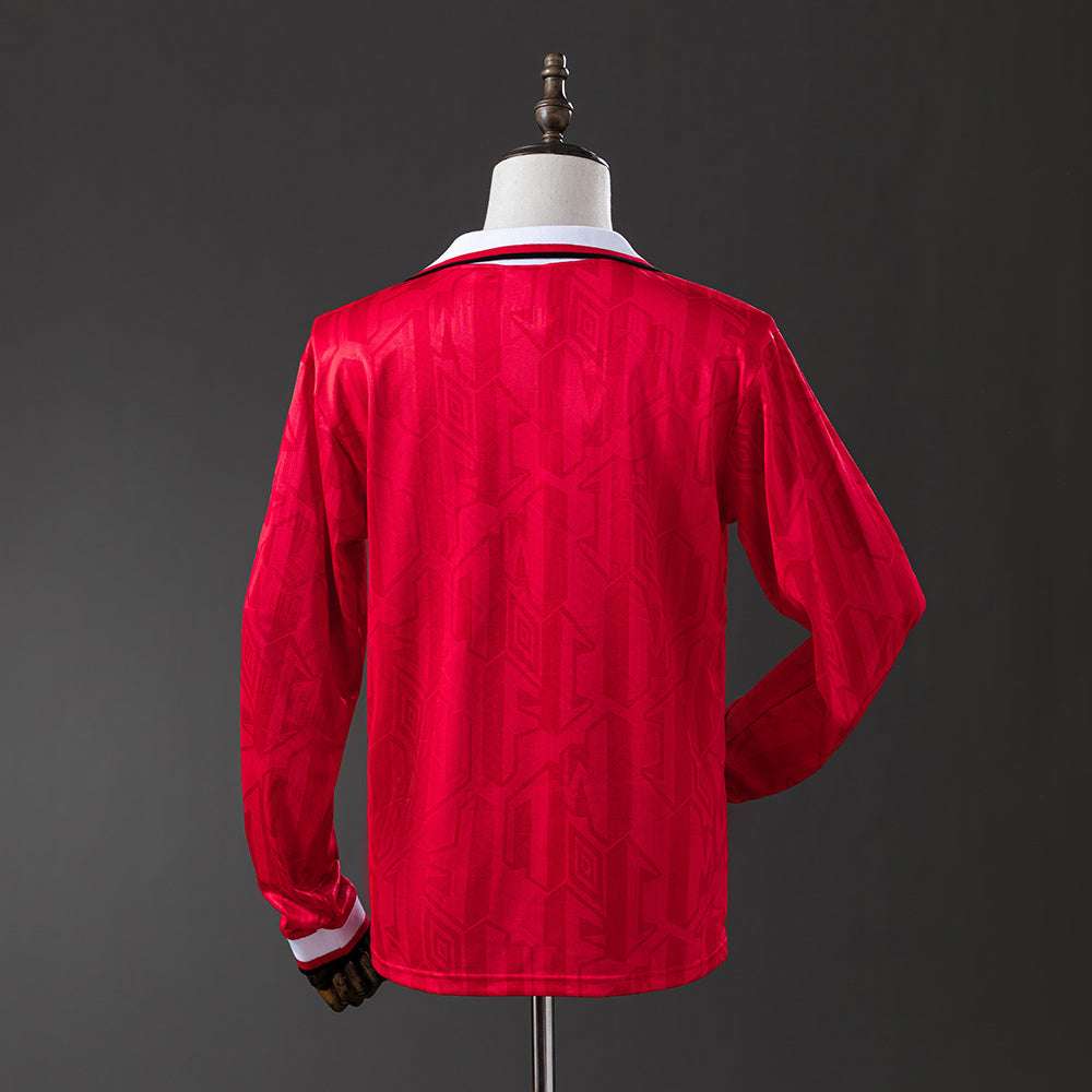 92/94 Manchester United Home Long Sleeve Retro Jersey