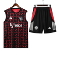 25/26 Manchester United Red & Black Vest Kit