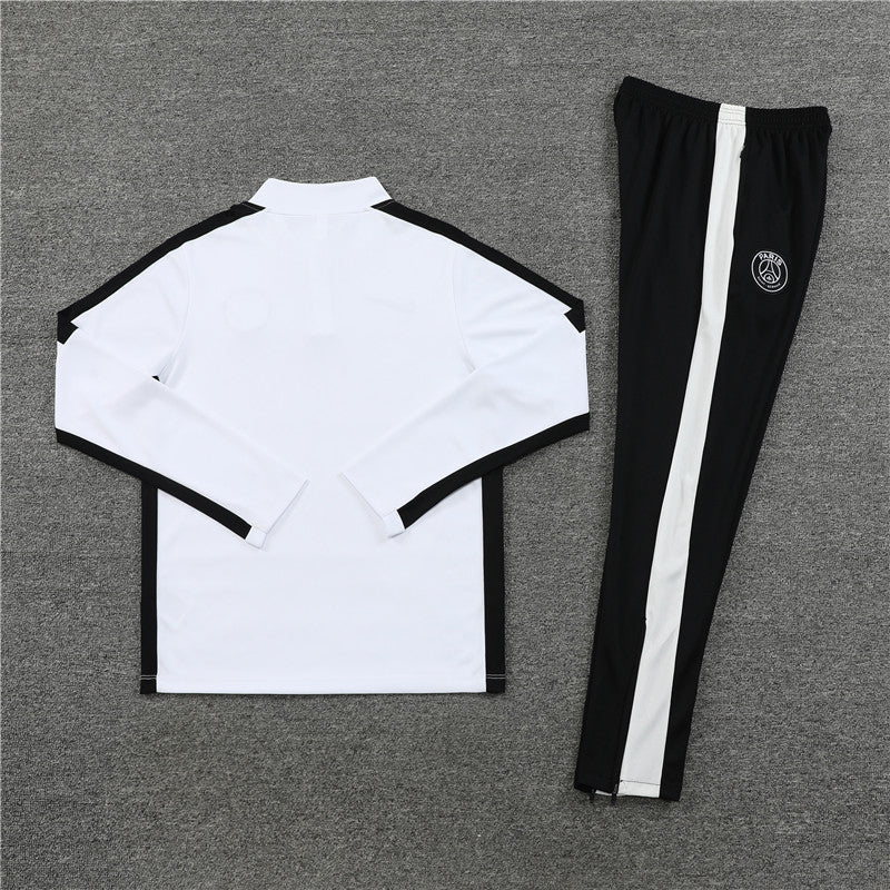 Paris White Color Matching Tracksuit