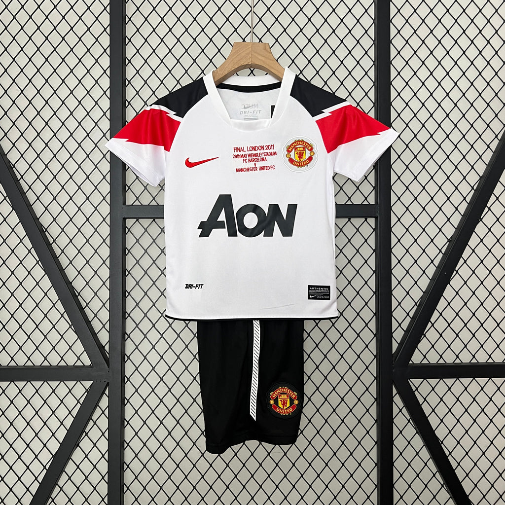 10/11 Manchester United Champions League Away Retro Kids Kit