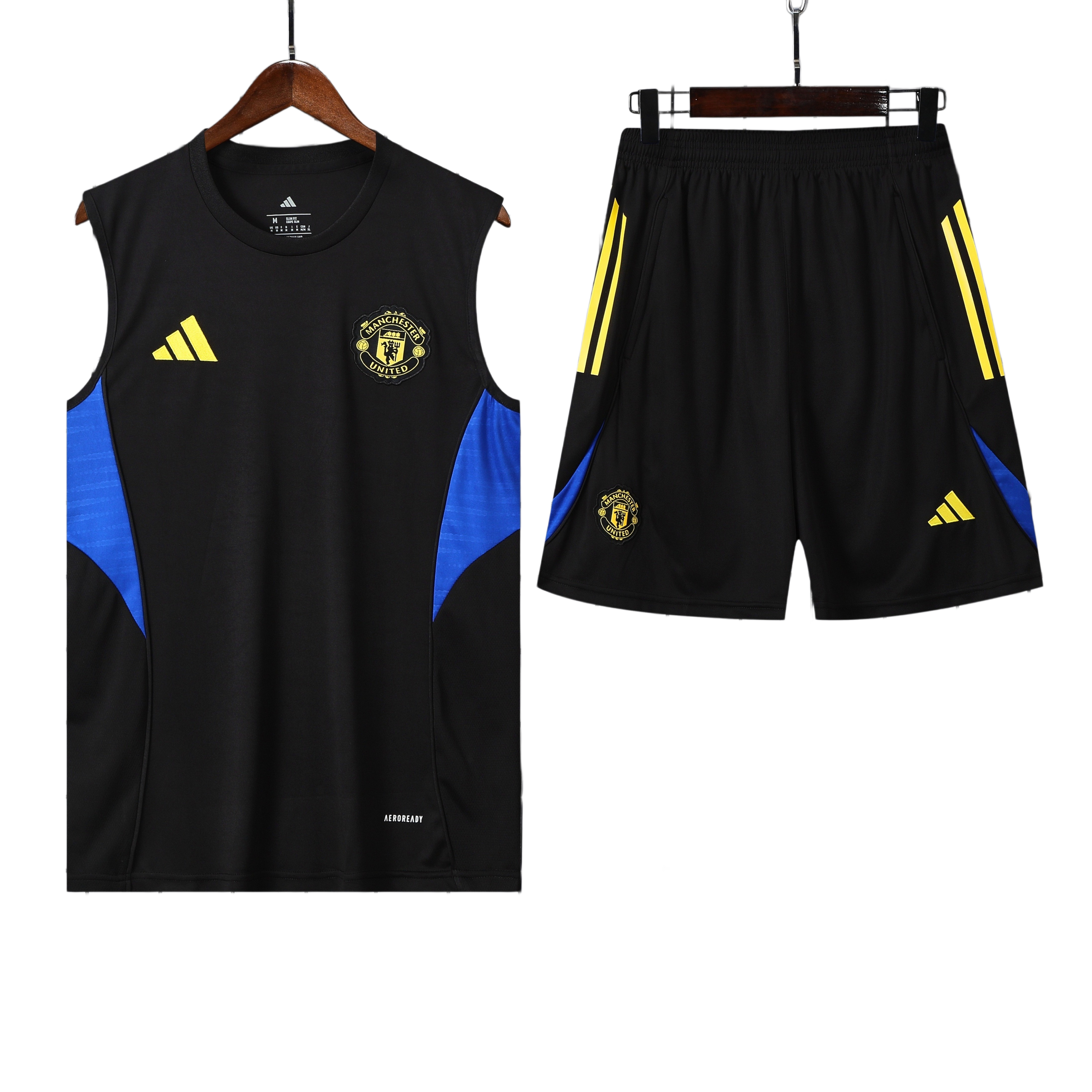 25/26 Manchester United Black Blue Vest Kit