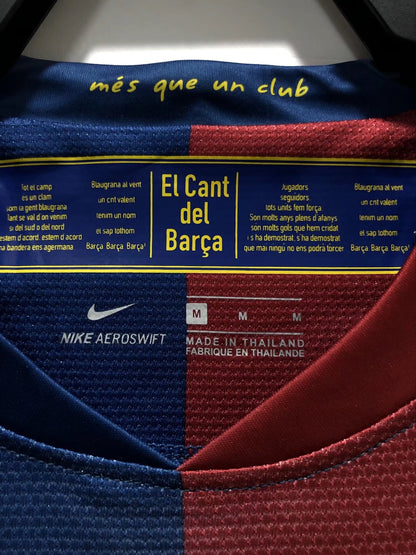 08/09 Barcelona Home Long-Sleeve Retro Jersey