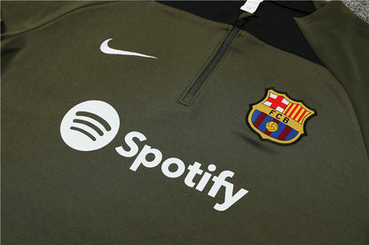 Barcelona Army Green Tracksuit