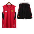 25/26 Manchester United Red Black Vest Kit