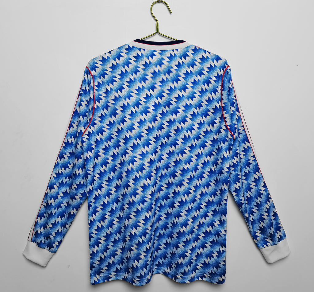 90/92 Manchester United Away Long Sleeve Jersey
