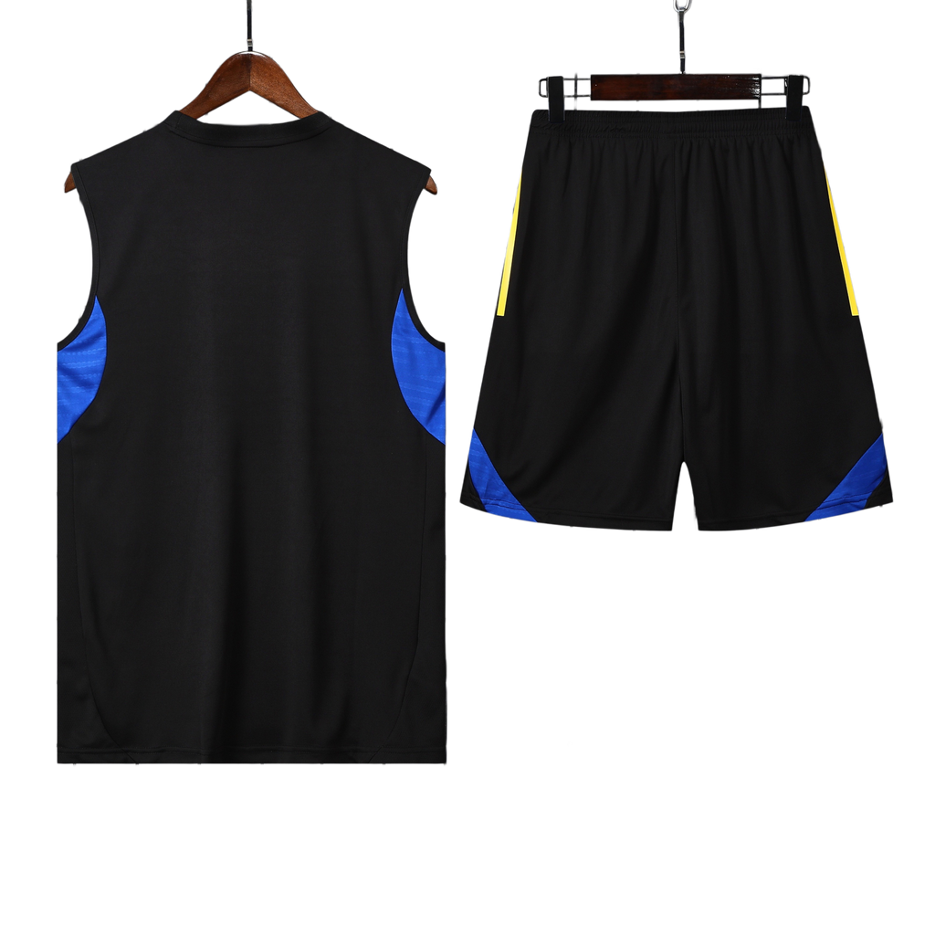 25/26 Manchester United Black Blue Vest Kit