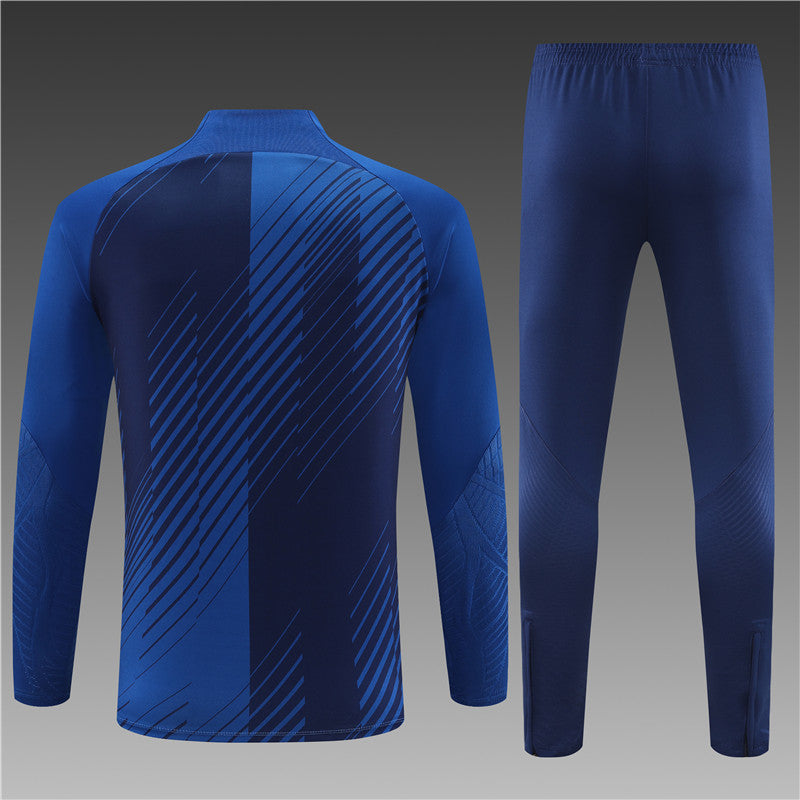 Barcelona Blue Color Camouflage Style Tracksuit