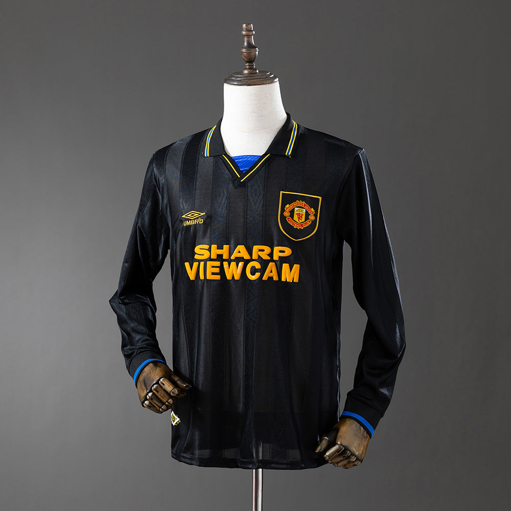 93/95 Manchester United Away Long Sleeve Retro Jersey