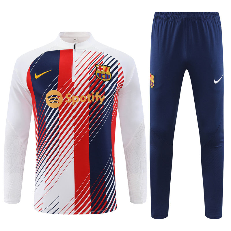 Barcelona White Camouflage Style Tracksuit