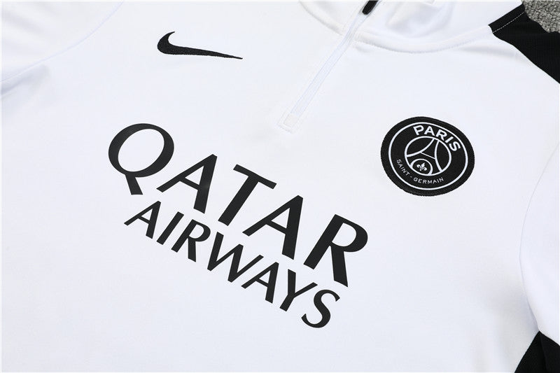 Paris White Color Matching Tracksuit