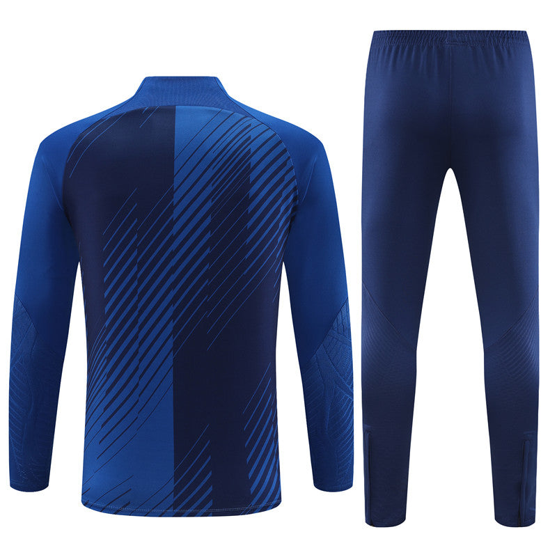 Barcelona Blue Color Camouflage Style Tracksuit