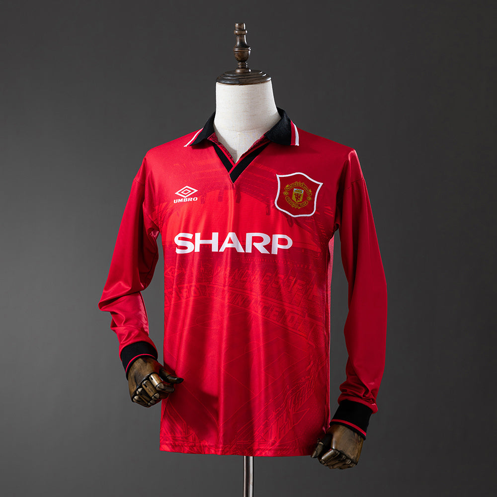 94/96 Manchester United Home Long Sleeve Retro Jersey