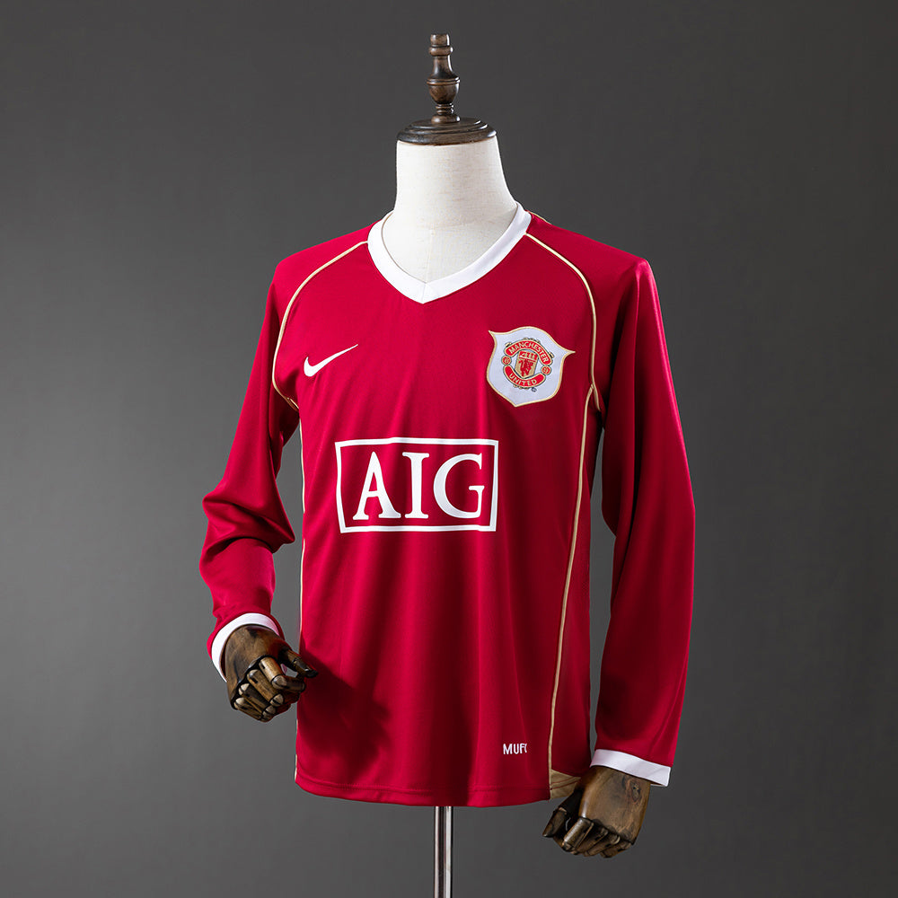 06/07 Manchester United Home Long Sleeve Retro Jersey