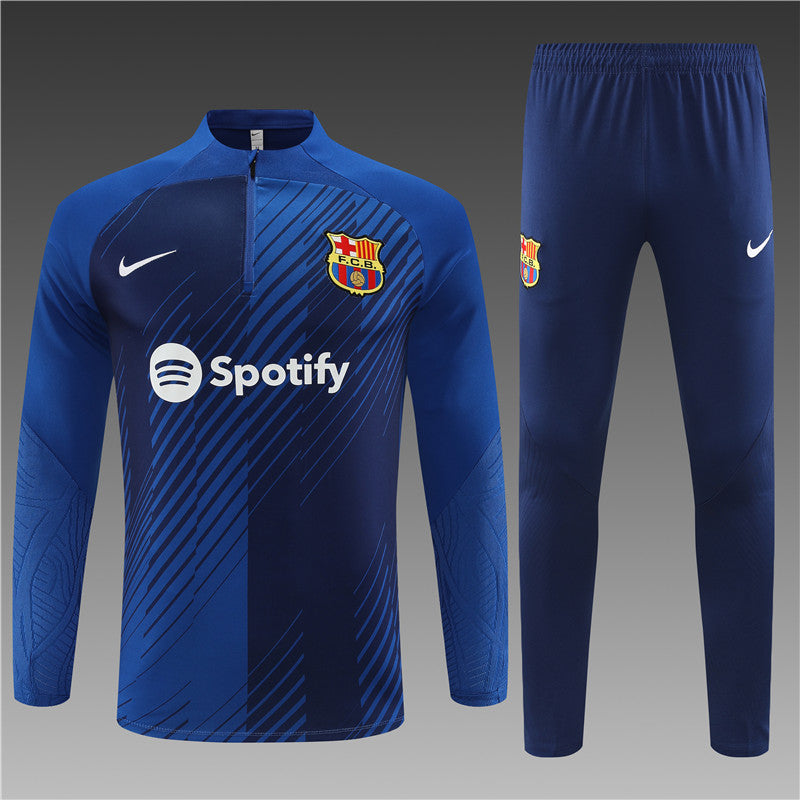 Barcelona Blue Color Camouflage Style Tracksuit