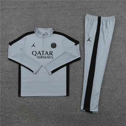 Jordan Paris Light Gray Color Style Tracksuit