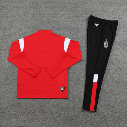 Ac Red Color Matching Tracksuit