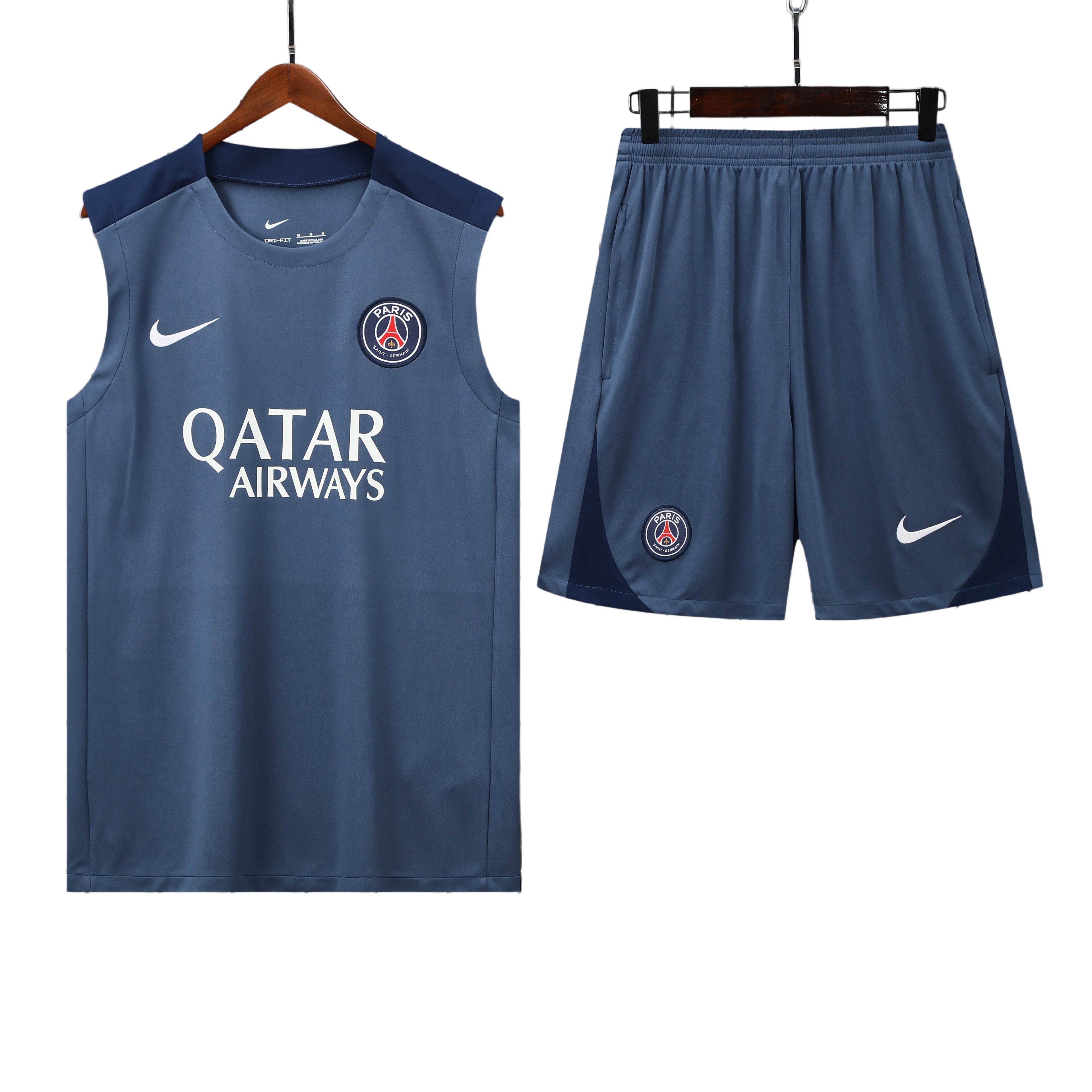 25/26 PSG Gray Blue Vest Kit