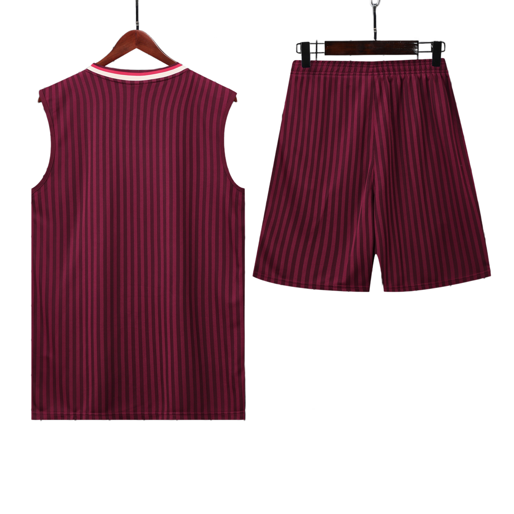 25/26 Bayern Munich Red Striped Vest Kit