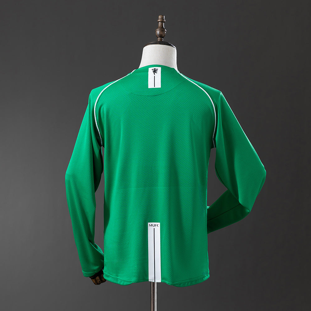 07/08 Manchester United Goalkeeper Green Long Sleeve Retro Jersey
