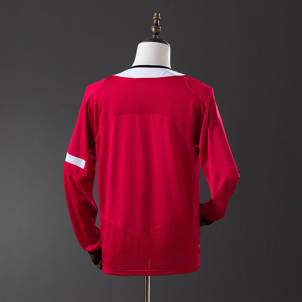 04/06 Manchester United Home Long Sleeve Retro Jersey
