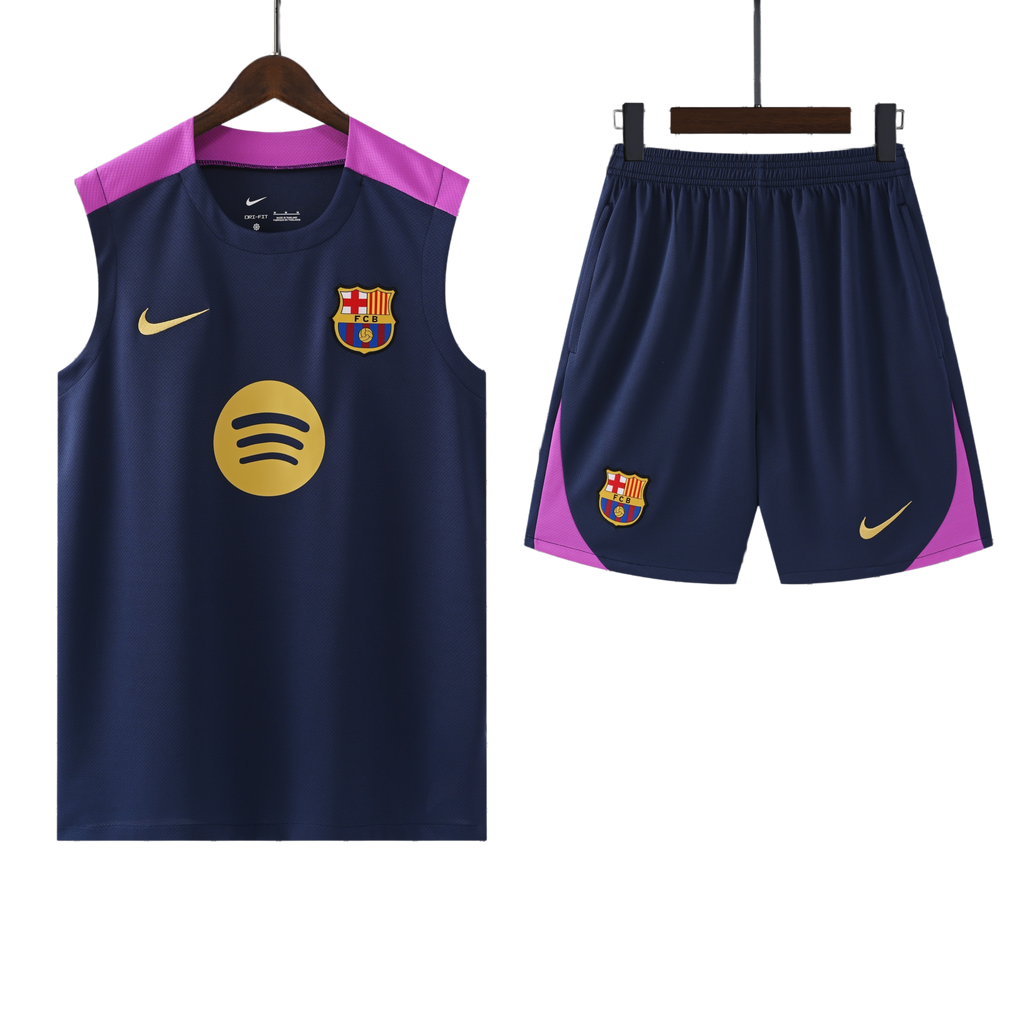 25/26 Barcelona Navy Blue Vest Kit