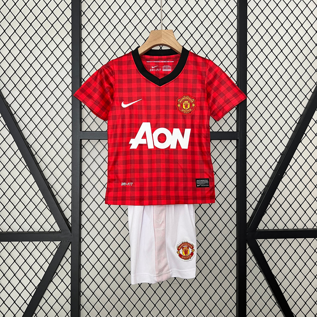 12/13 Manchester United Home Retro Kids Kit