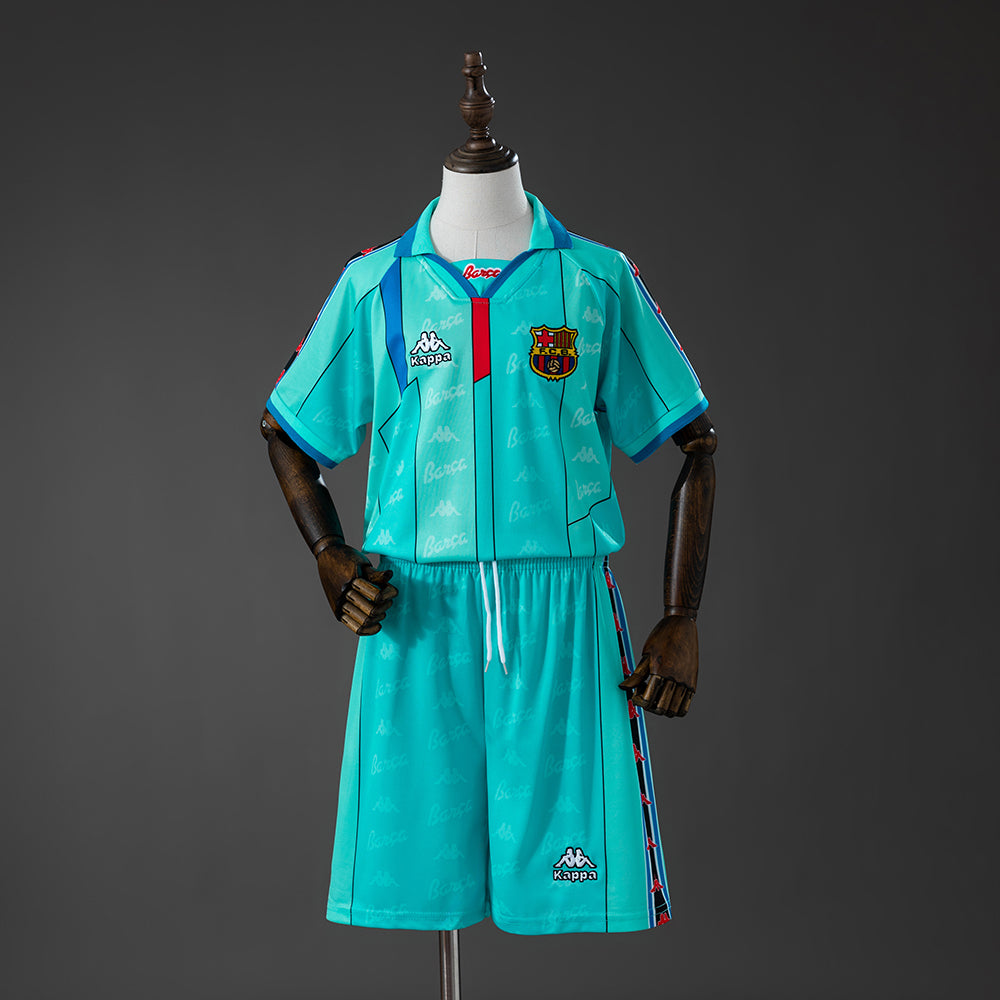 96/97 Barcelona Away Retro Kids Kit