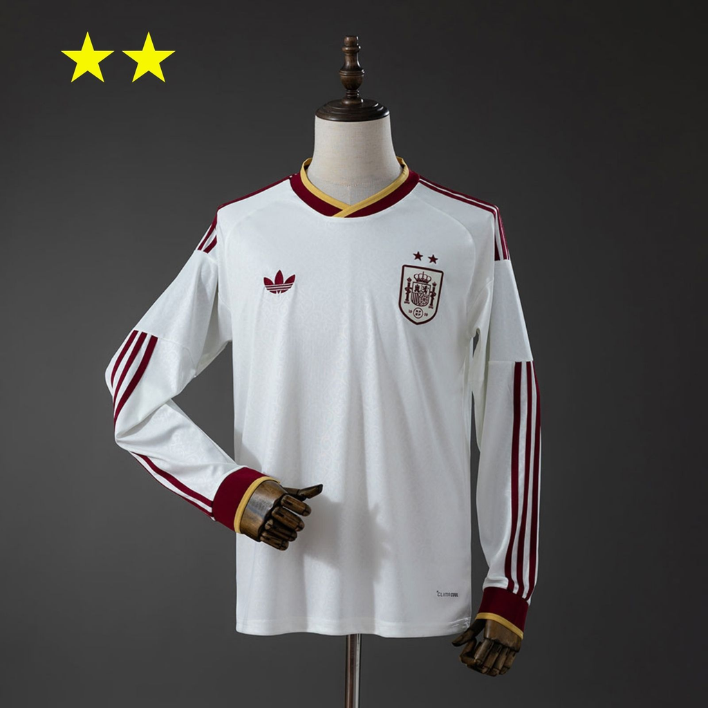2026 Spain Away 2-Star Champions Edition Long Sleeves Jersey