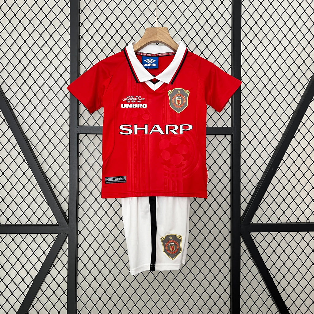 99/00 Manchester United Home Retro Kids Kit