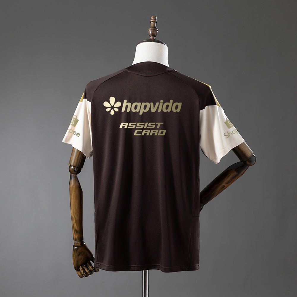 26/27 Flamengo Training Apricot Jersey - Sponsor Brown